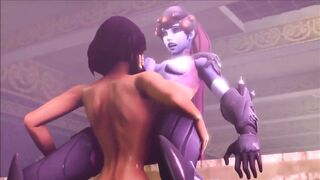 Futa Widowmaker fucks Pharah (3D Animated)