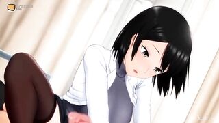 PETITE STUDENT RIDES HER TEACHER & GETS CREAMPIED!