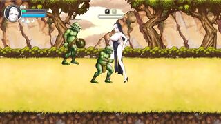 Pretty lady has sex with ugly men in Lunatia cov new hentai gameplay video