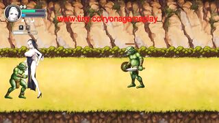 Pretty lady has sex with ugly men in Lunatia cov new hentai gameplay video