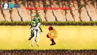 Pretty lady has sex with ugly men in Lunatia cov new hentai gameplay video