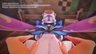 Kamisato Ayaka Springbloom Missive Genshin Impact 3D HENTAI Animation Shortver