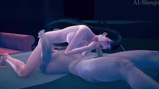 AI Shoujo Japanese beauty Aria in realistic 3D animated 69 sex UNCENSORED