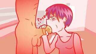 Emo Girl Try the FAT DONG! Rule34 Animation