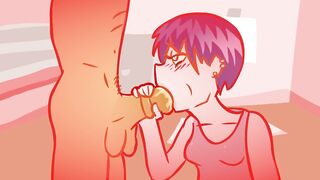 Emo Girl Try the FAT DONG! Rule34 Animation