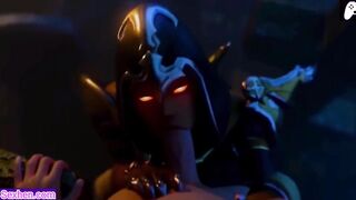 (4K) Monster women enjoy sucking and fucking men's penises | 3D Hentai Animations | P123