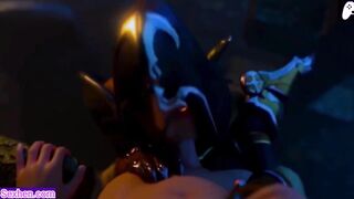 (4K) Monster women enjoy sucking and fucking men's penises | 3D Hentai Animations | P123
