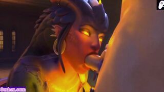 (4K) Monster women enjoy sucking and fucking men's penises | 3D Hentai Animations | P123