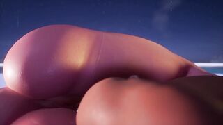 Bimbo gives Blowjob Boobjob and finishes with creampied pussy wildlife pt8