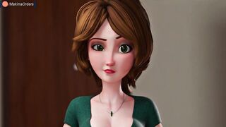 3D stepaunt Cass Caught Her stepnephew Jerking Off & Decided To Help Him | MakimaOrders