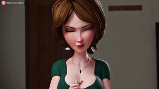 3D stepaunt Cass Caught Her stepnephew Jerking Off & Decided To Help Him | MakimaOrders