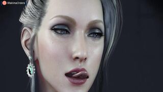 3D Mistress Calls Her Live Members To Cum In Her Mouth Like Breakfast | MakimaOrders