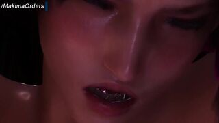 3D Girlfriend Rides Her Boyfriend's Huge Cock And Rides Him Until He Cums | MakimaOrders