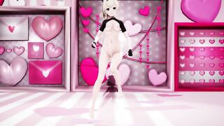Kazama Iroha Hentai Undress Dance Lap Tap Love MMD 3D HoloLive Samurai Girl DARK PURPLE EYES