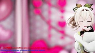 Kazama Iroha Hentai Undress Dance Lap Tap Love MMD 3D HoloLive Samurai Girl DARK PURPLE EYES