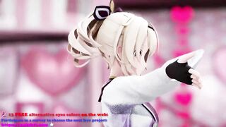 Kazama Iroha Hentai Undress Dance Lap Tap Love MMD 3D HoloLive Samurai Girl DARK PURPLE EYES