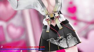 Kazama Iroha Hentai Undress Dance Lap Tap Love MMD 3D HoloLive Samurai Girl DARK PURPLE EYES