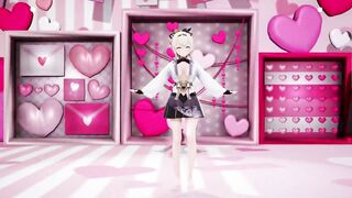 Kazama Iroha Hentai Undress Dance Lap Tap Love MMD 3D HoloLive Samurai Girl DARK PURPLE EYES