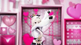 Kazama Iroha Hentai Undress Dance Lap Tap Love MMD 3D HoloLive Samurai Girl DARK PURPLE EYES