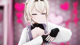 Kazama Iroha Hentai Undress Dance Lap Tap Love MMD 3D HoloLive Samurai Girl DARK PURPLE EYES