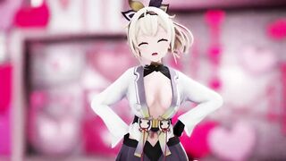 Kazama Iroha Hentai Undress Dance Lap Tap Love MMD 3D HoloLive Samurai Girl DARK PURPLE EYES