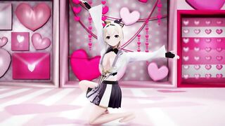 Kazama Iroha Hentai Undress Dance Lap Tap Love MMD 3D HoloLive Samurai Girl DARK PURPLE EYES