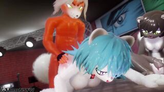ThmxNSFW - Threesome in bed~ (Part 1)