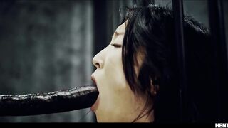 Sexy japanese chick fully fucked and creampied by alien monsters