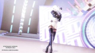 MMD Dreamcatcher - Deja Vu Sexy Kpop Dance NierAutomata 2B Commander Uncensored Hentai