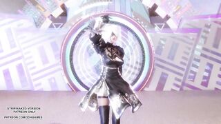 MMD Dreamcatcher - Deja Vu Sexy Kpop Dance NierAutomata 2B Commander Uncensored Hentai