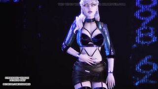 MMD CL - Tie A Cherry Evelynn Sexy Kpop Dance League of Legends KDA
