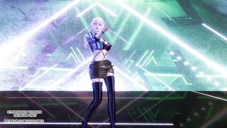 MMD CL - Tie A Cherry Evelynn Sexy Kpop Dance League of Legends KDA