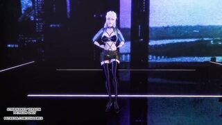 MMD CL - Tie A Cherry Evelynn Sexy Kpop Dance League of Legends KDA