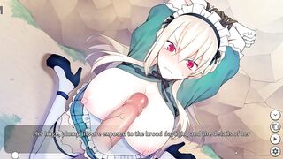 Maid kn having sex with a man in Maid Kn Alicia new rpg hentai gameplay video