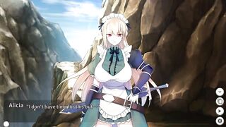 Maid kn having sex with a man in Maid Kn Alicia new rpg hentai gameplay video