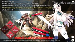 Maid kn having sex with a man in Maid Kn Alicia new rpg hentai gameplay video