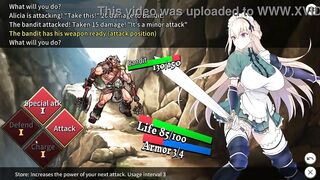 Maid kn having sex with a man in Maid Kn Alicia new rpg hentai gameplay video