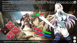 Maid kn having sex with a man in Maid Kn Alicia new rpg hentai gameplay video