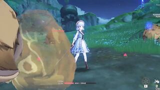 Springbloom Missive Ayaka ryona + ragdoll - Genshin impact