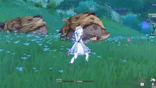Springbloom Missive Ayaka ryona + ragdoll - Genshin impact