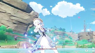 Springbloom Missive Ayaka ryona + ragdoll - Genshin impact