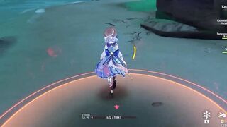 Springbloom Missive Ayaka ryona + ragdoll - Genshin impact