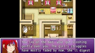 Mysta's myst adventure vore scene 3: Pink brat prey scene