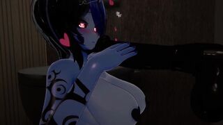 Blue demon succs you in the bathroom