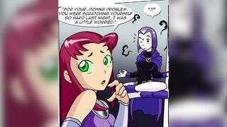 Teen Titans (Raven and Starfire Fucking Parody Porn) - Culture Shock (Hard Sex) (Hentai)