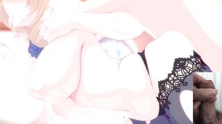 Jerking off to genshin impact hentai