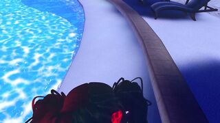 Being a good girl at the pool!!!