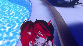 Being a good girl at the pool!!!