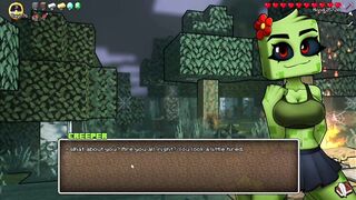 Minecraft Porn Hornycraft Creeper Girl Riding Steve Fat Cock Game Galley
