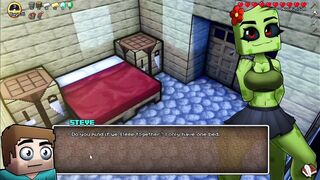 Minecraft Porn Hornycraft Creeper Girl Riding Steve Fat Cock Game Galley